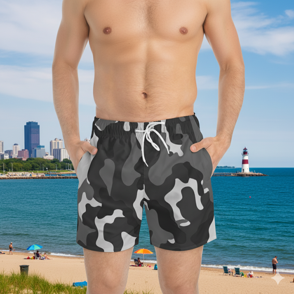 Swim Trunks (AOP) (military13) "high resolution"