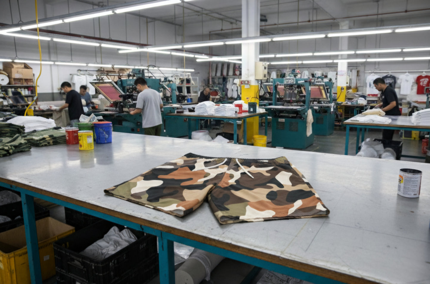 Swim Trunks (AOP) (military3) "high resolution"