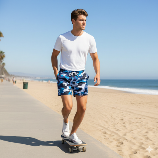 Swim Trunks (AOP) (military9) "high resolution"