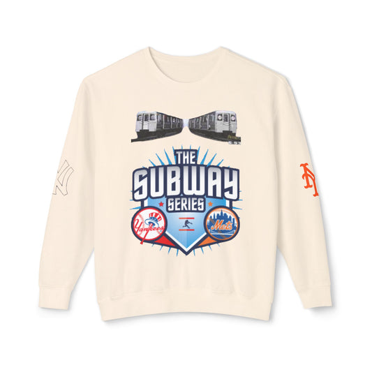 Unisex Lightweight Crewneck Sweatshirt mets yankees subway