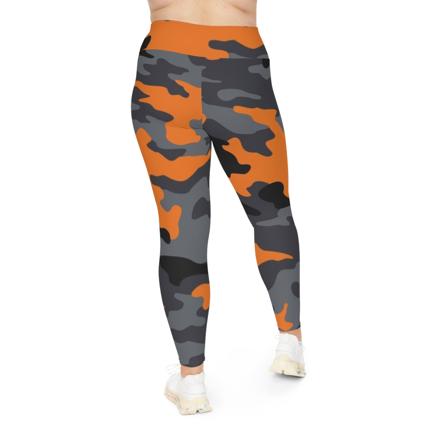 Plus Size Leggings (AOP)(Military7)"high resolution"