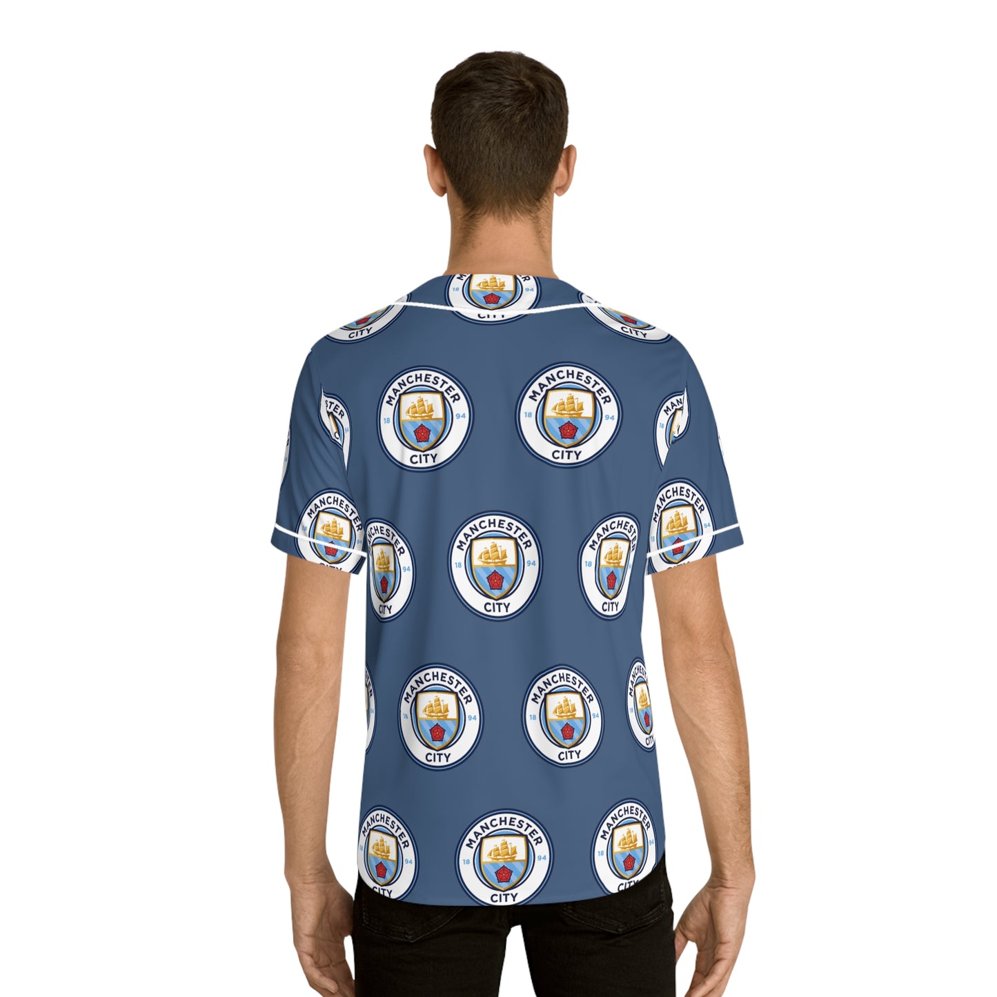 Manchester city Men's Baseball Jersey (AOP)