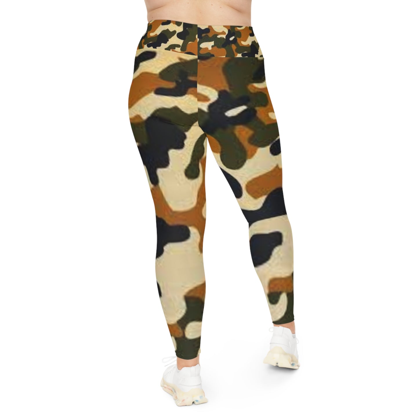 Plus Size Leggings (AOP) (Military8)