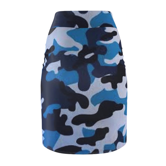 Women's Pencil Skirt (AOP) (military9)
