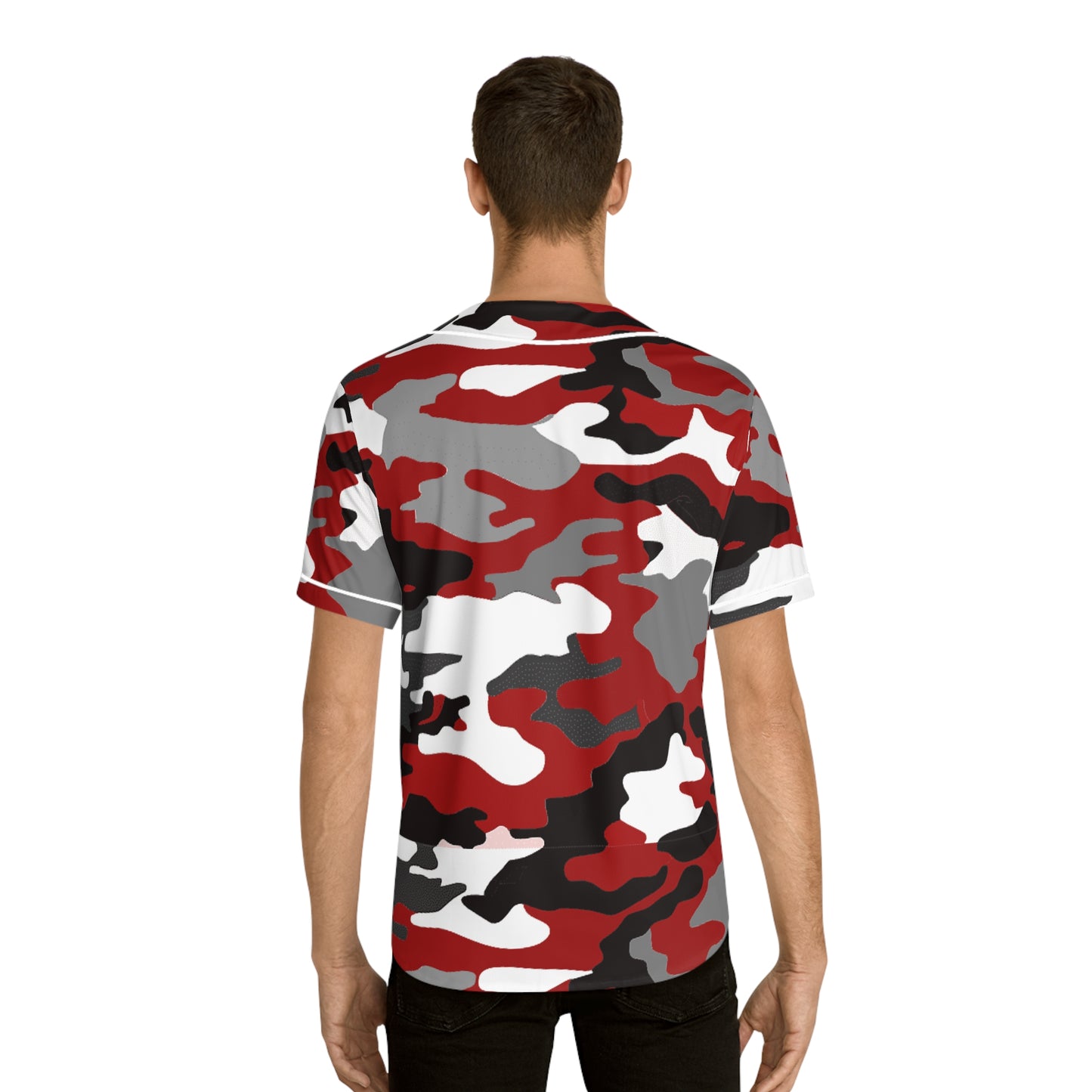 Men's Baseball Jersey (AOP)(Military10) "high resolution"