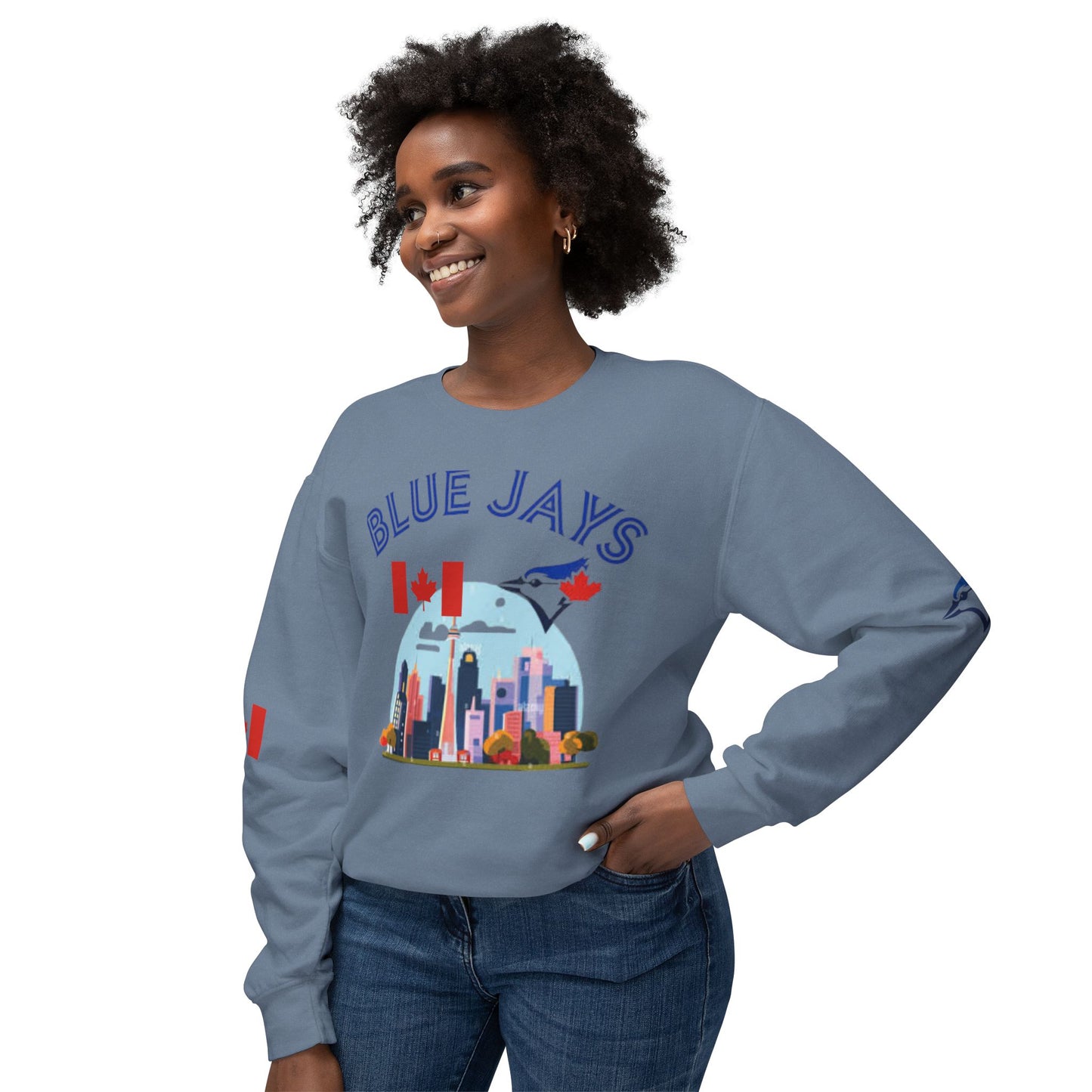 Unisex Lightweight Sweatshirt (blue jays)[high resolution]