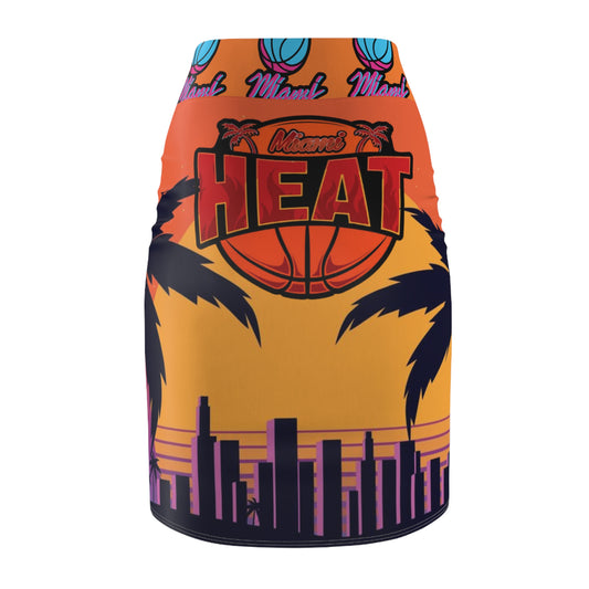 Women's Pencil Skirt (miami heat) "high resolution"