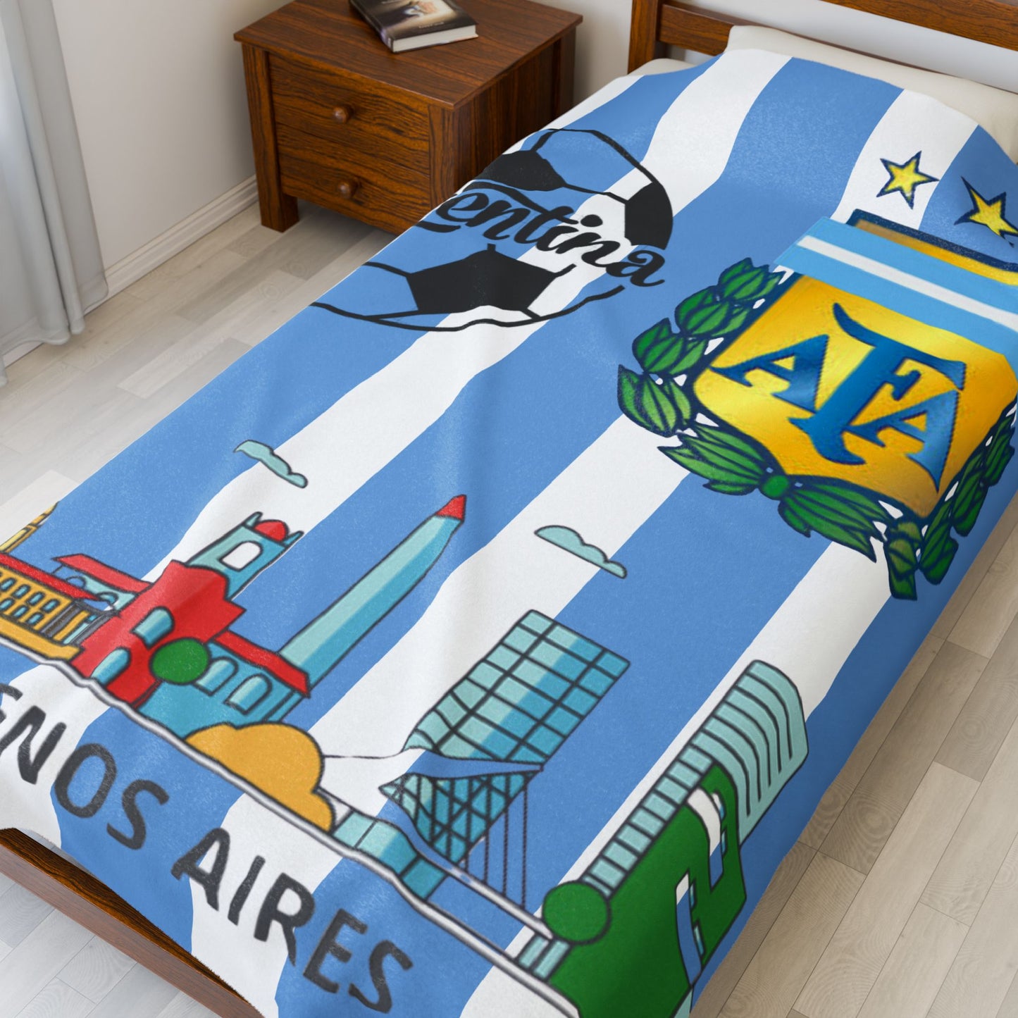 Velveteen Plush Blanket  (argentina) [high resolution]