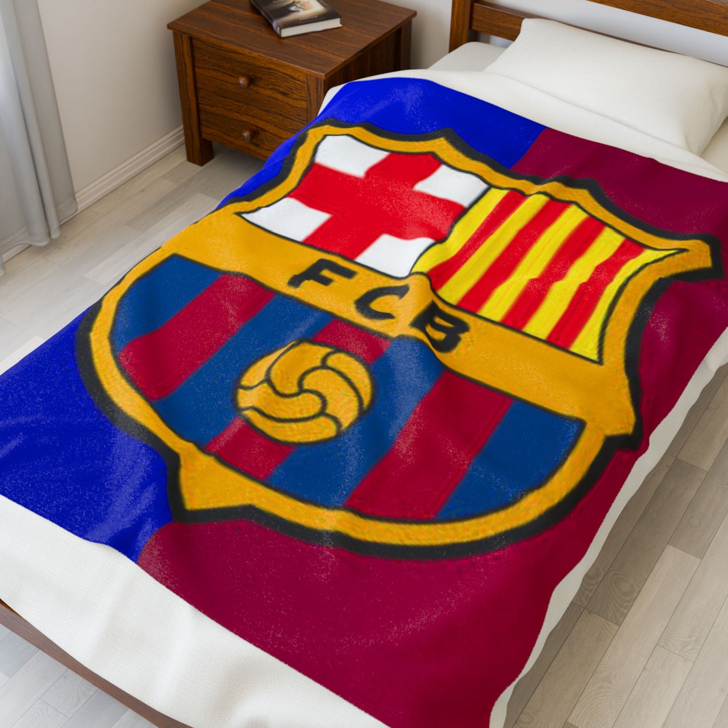 Velveteen Plush Blanket (barcelona)[high resolution]