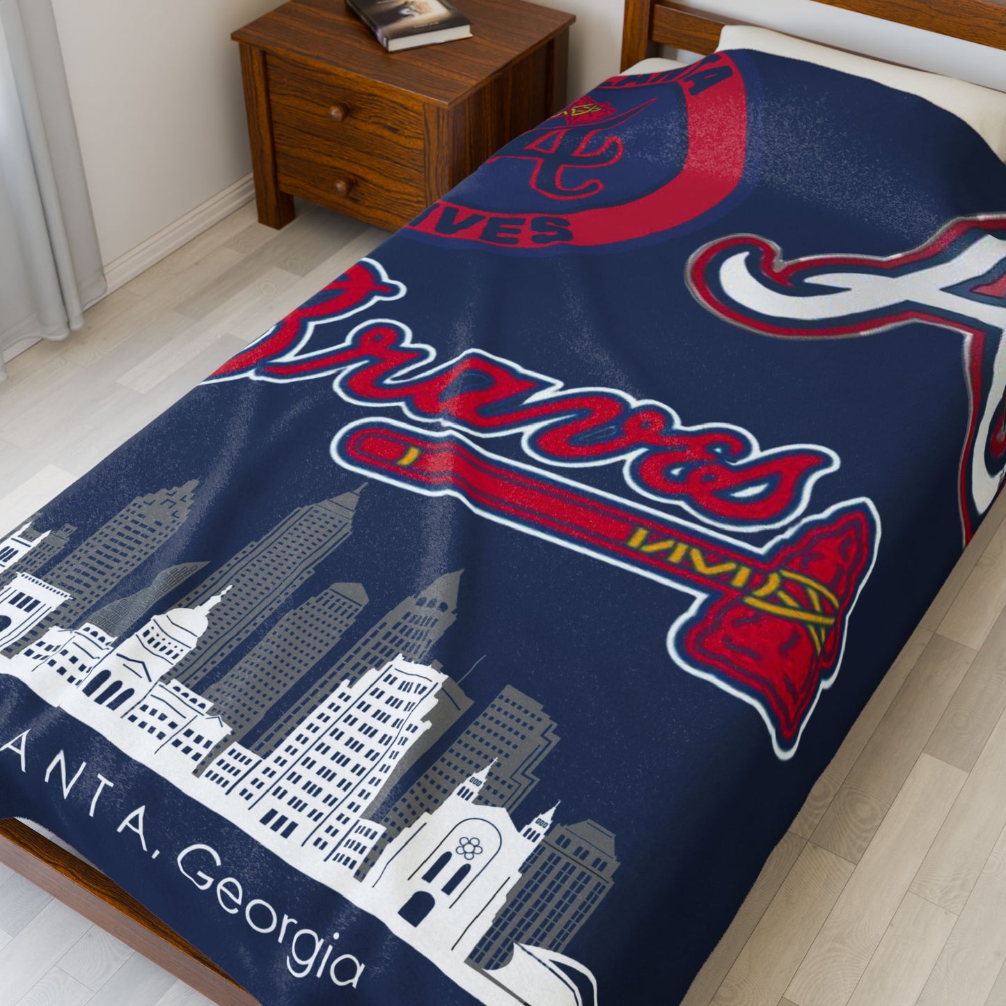 Velveteen Plush Blanket  (atlanta) [high resolution]