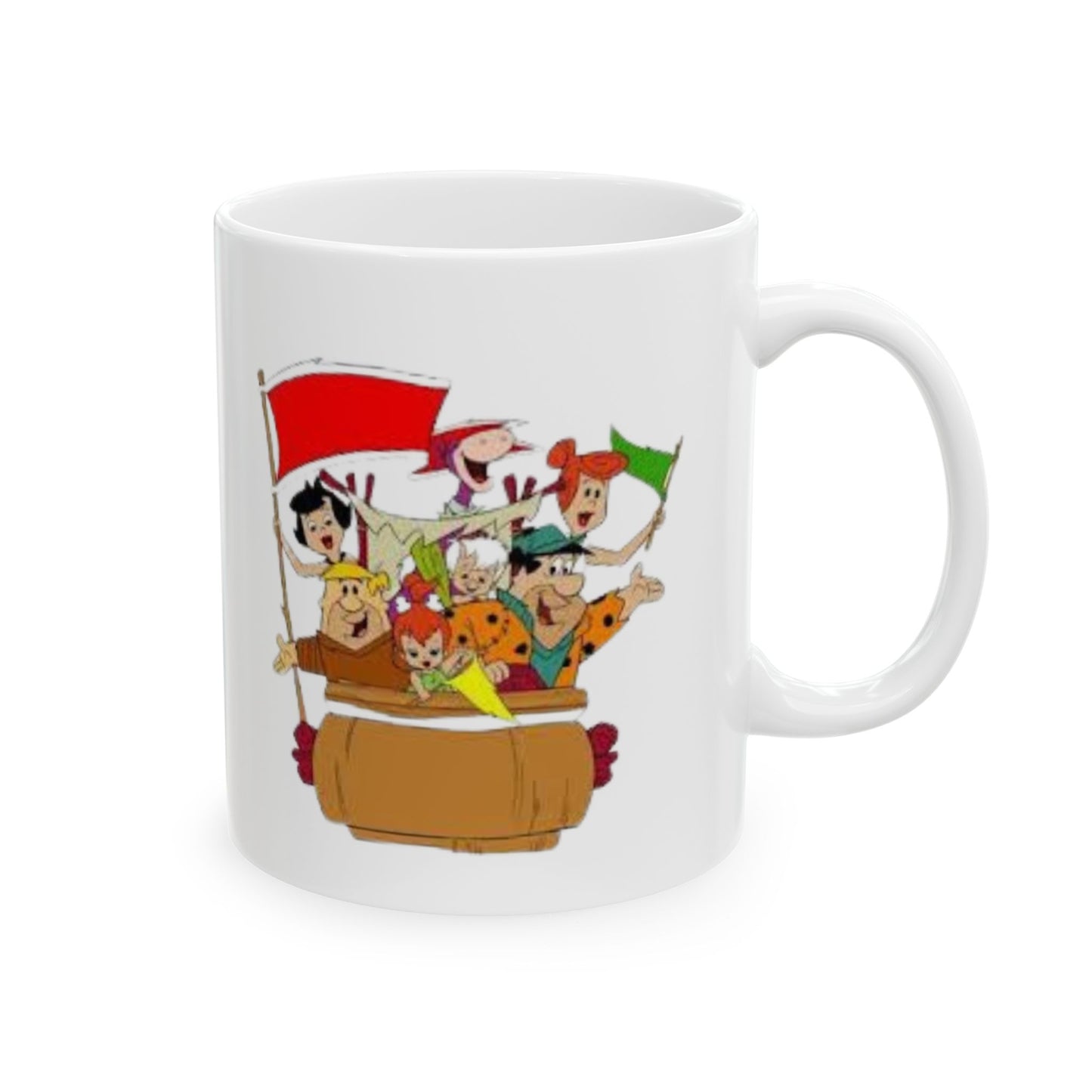Ceramic Mug, (11oz, 15oz)  flinstones2