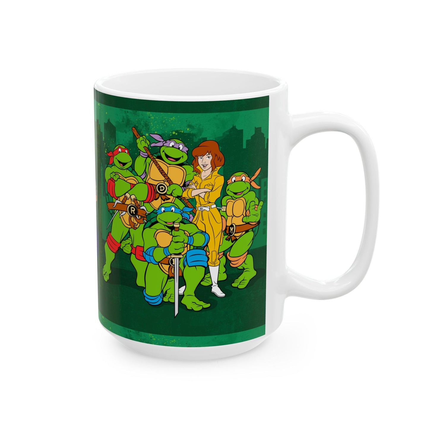 Ceramic Mug, (11oz, 15oz)  (turtles1) [high resolution]