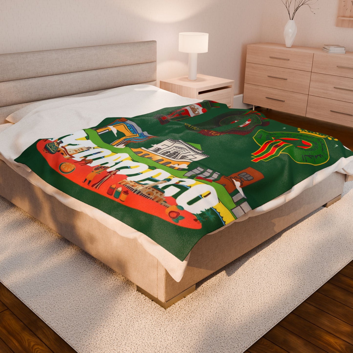 Velveteen Plush Blanket  (morocco) [high resolution]