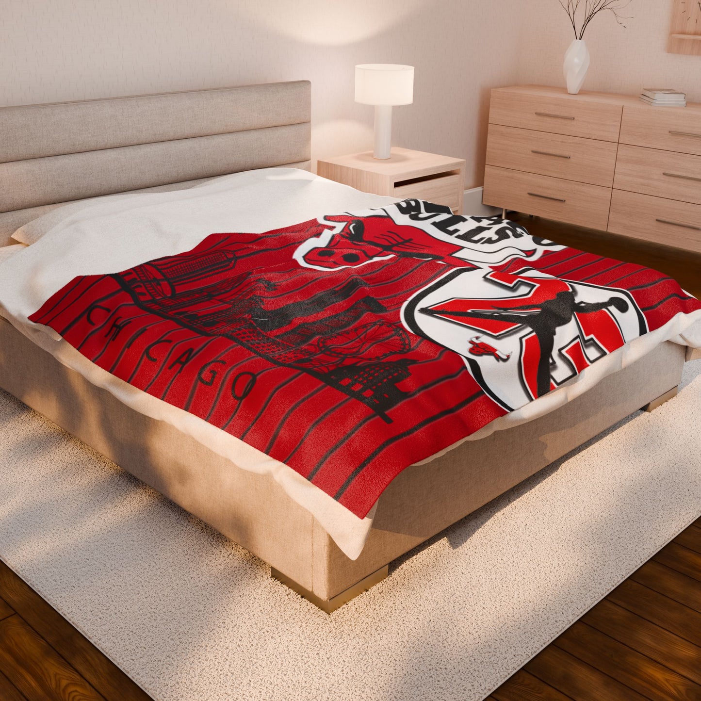 Velveteen Plush Blanket  (bulls) [high resolution]
