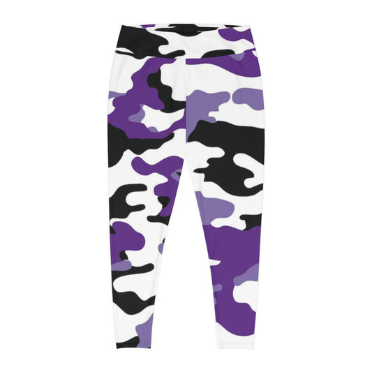 Plus Size Leggings (AOP)(Military6)"high resolution"
