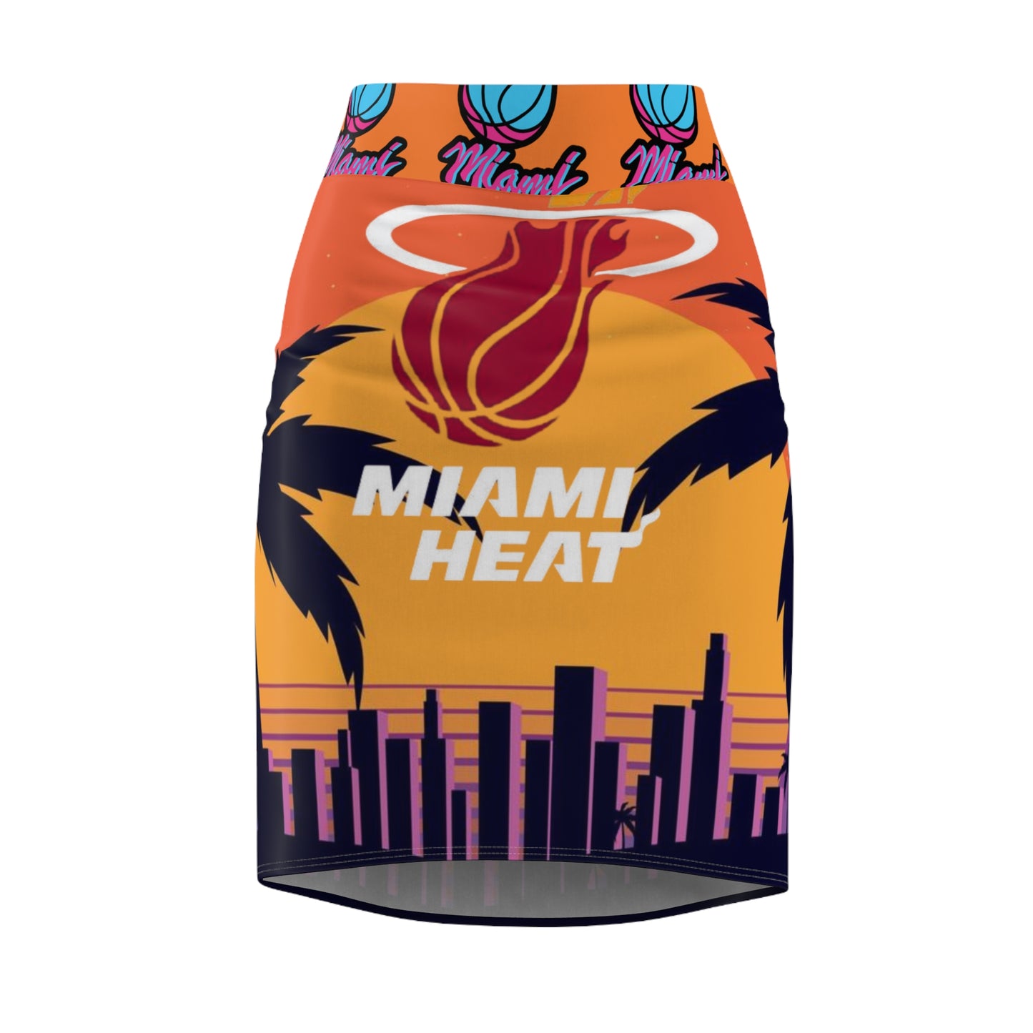 Women's Pencil Skirt (miami heat) "high resolution"