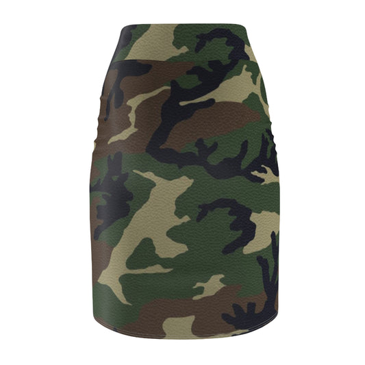 Women's Pencil Skirt (Military1) "high resolution"