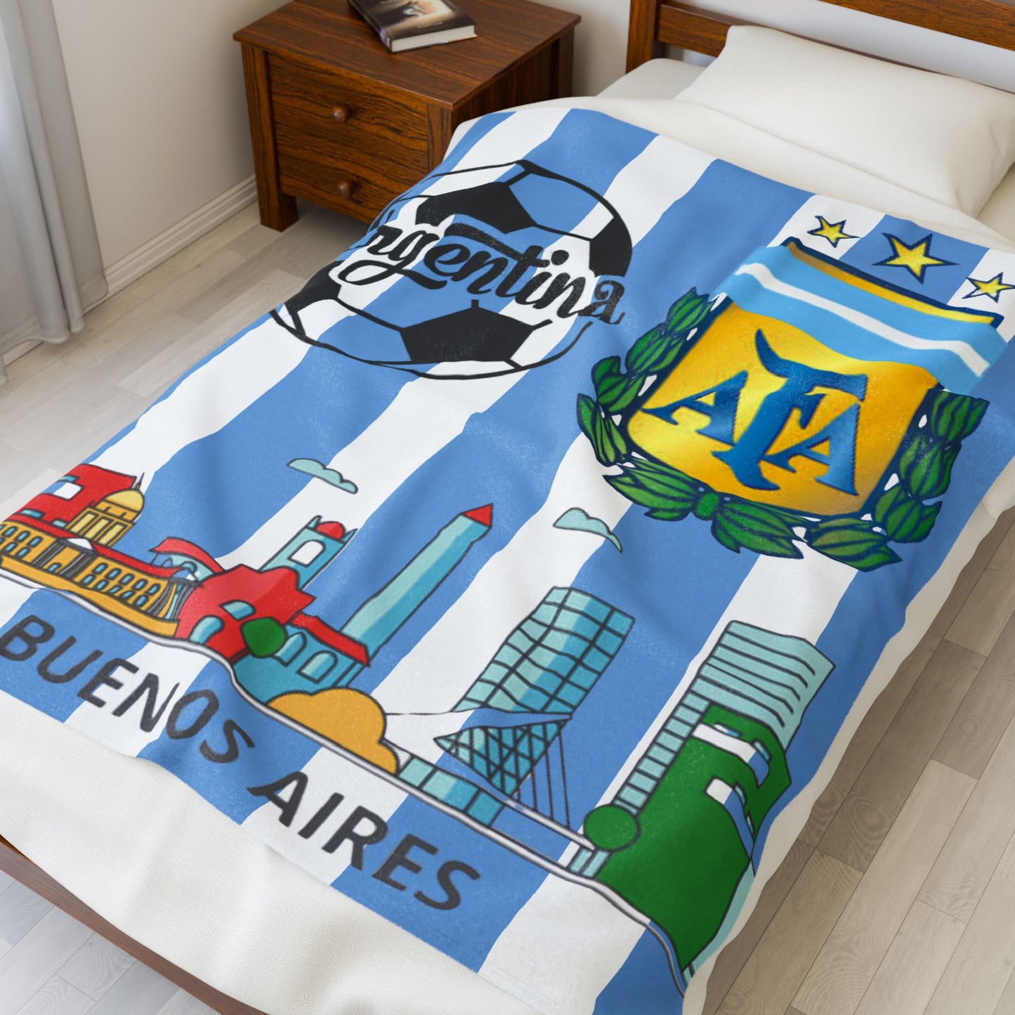 Velveteen Plush Blanket  (argentina) [high resolution]