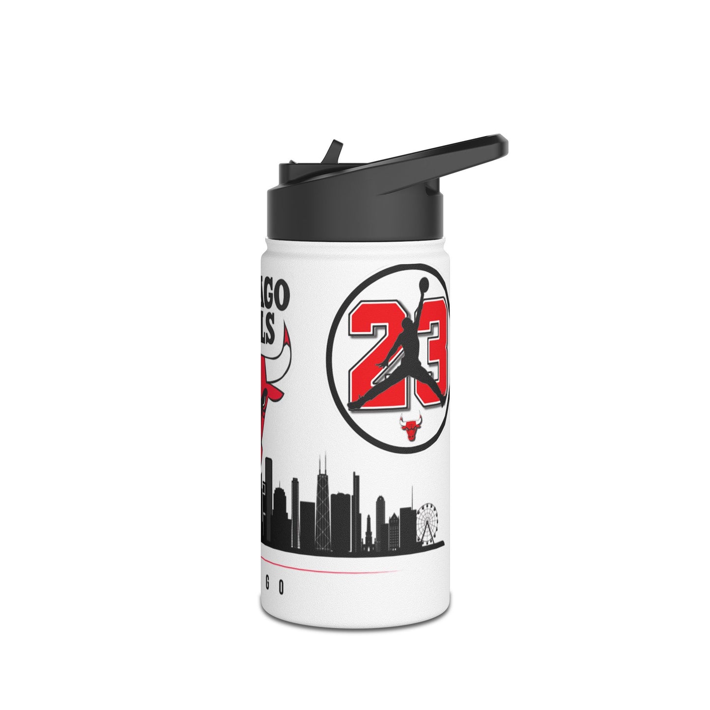 Stainless Steel Water Bottle (bulls) [high resolution]