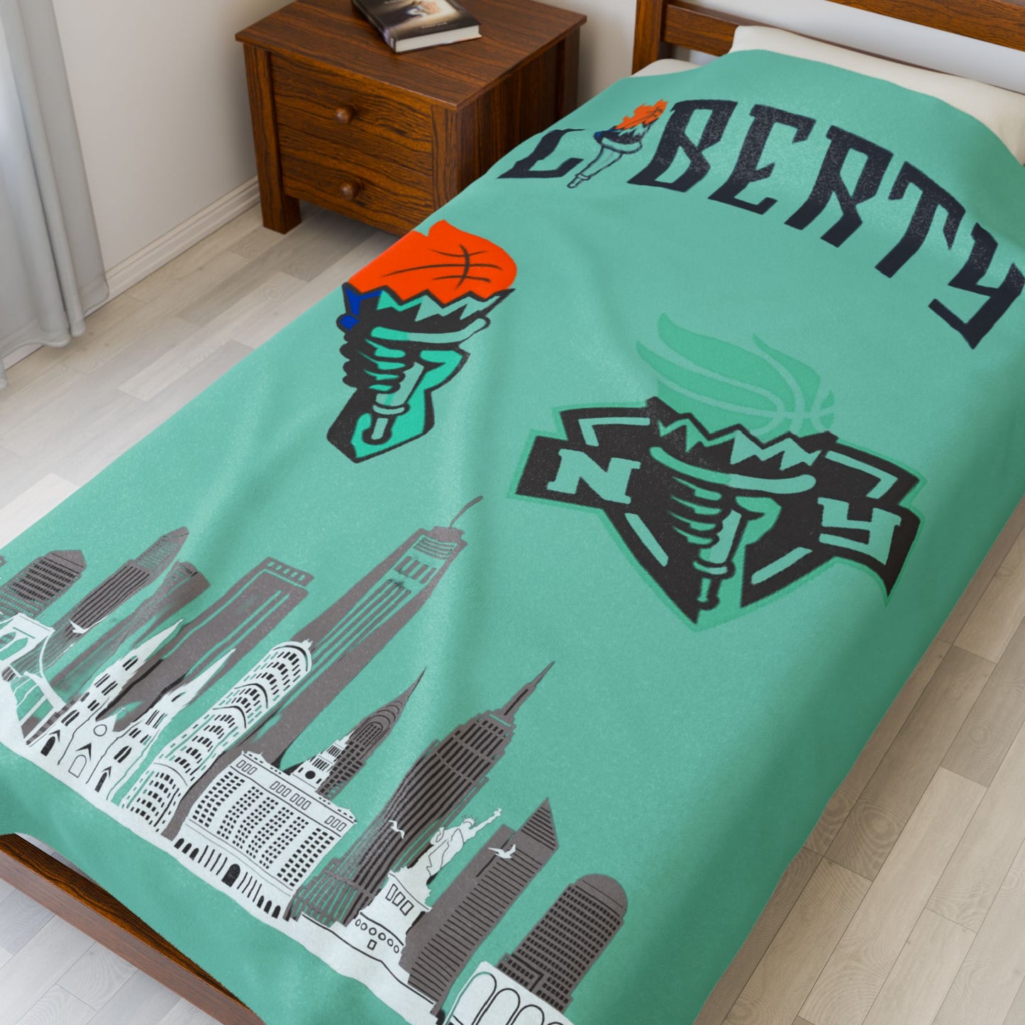 Velveteen Plush Blanket  (liberty) [high resolution]