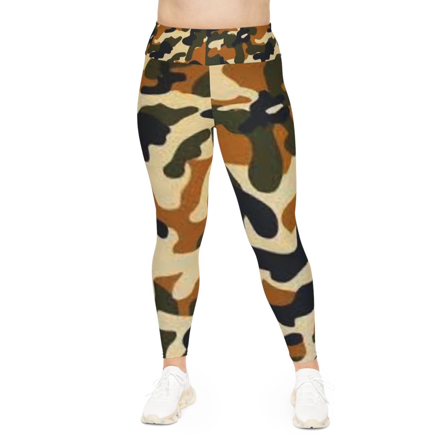 Plus Size Leggings (AOP) (Military8)