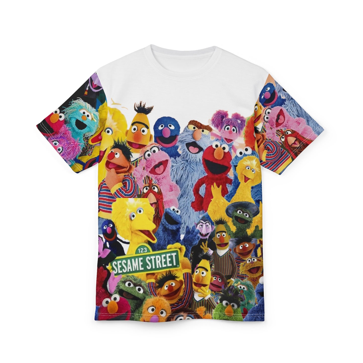 Unisex Cut & Sew Tee (AOP) sesame