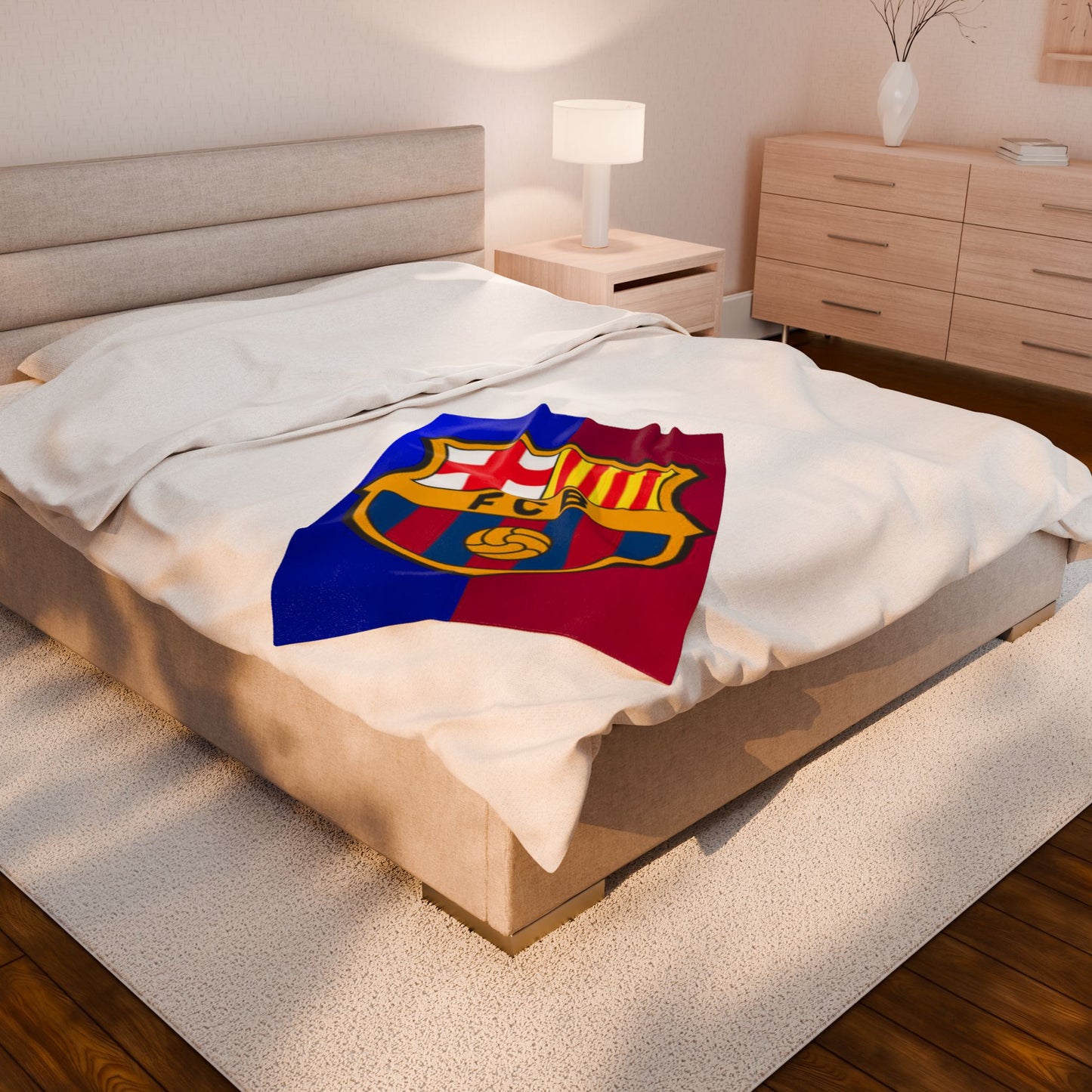 Velveteen Plush Blanket (barcelona)[high resolution]