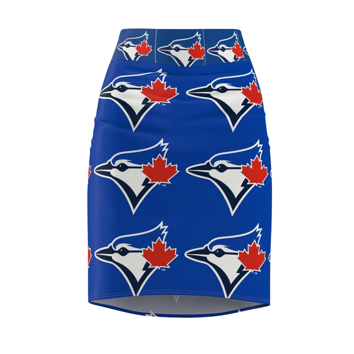Women's Pencil Skirt (blue jays)[high resolution]