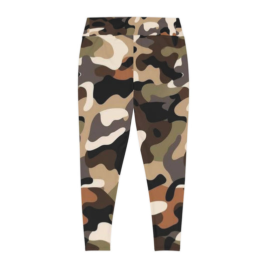 Plus Size Leggings (AOP) (Military3)