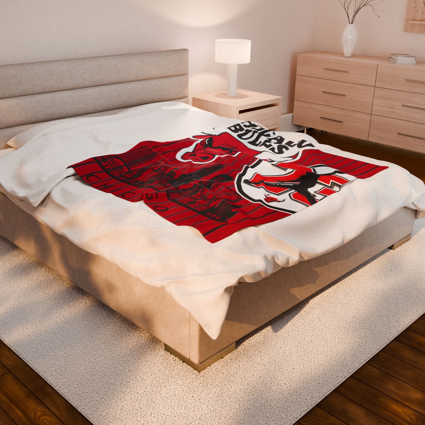 Velveteen Plush Blanket  (bulls) [high resolution]