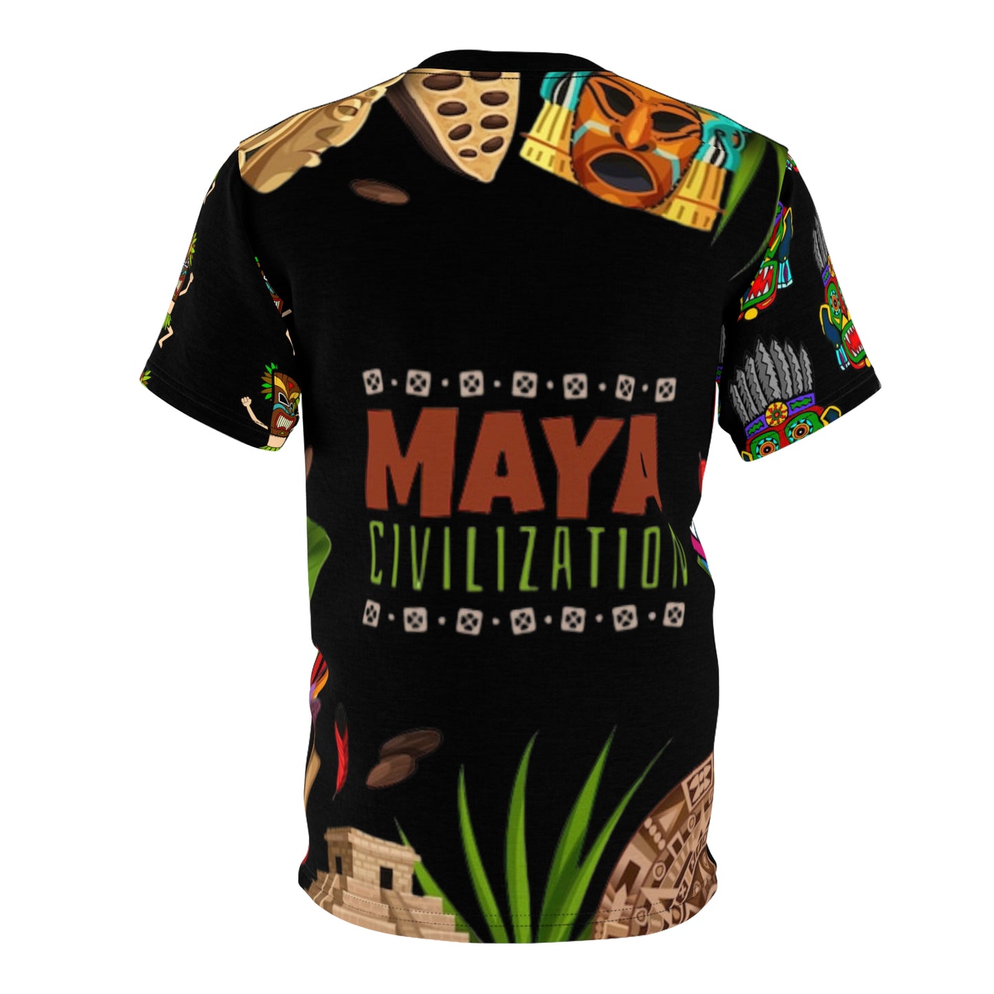 Unisex Cut & Sew Tee (AOP) (Mayas)