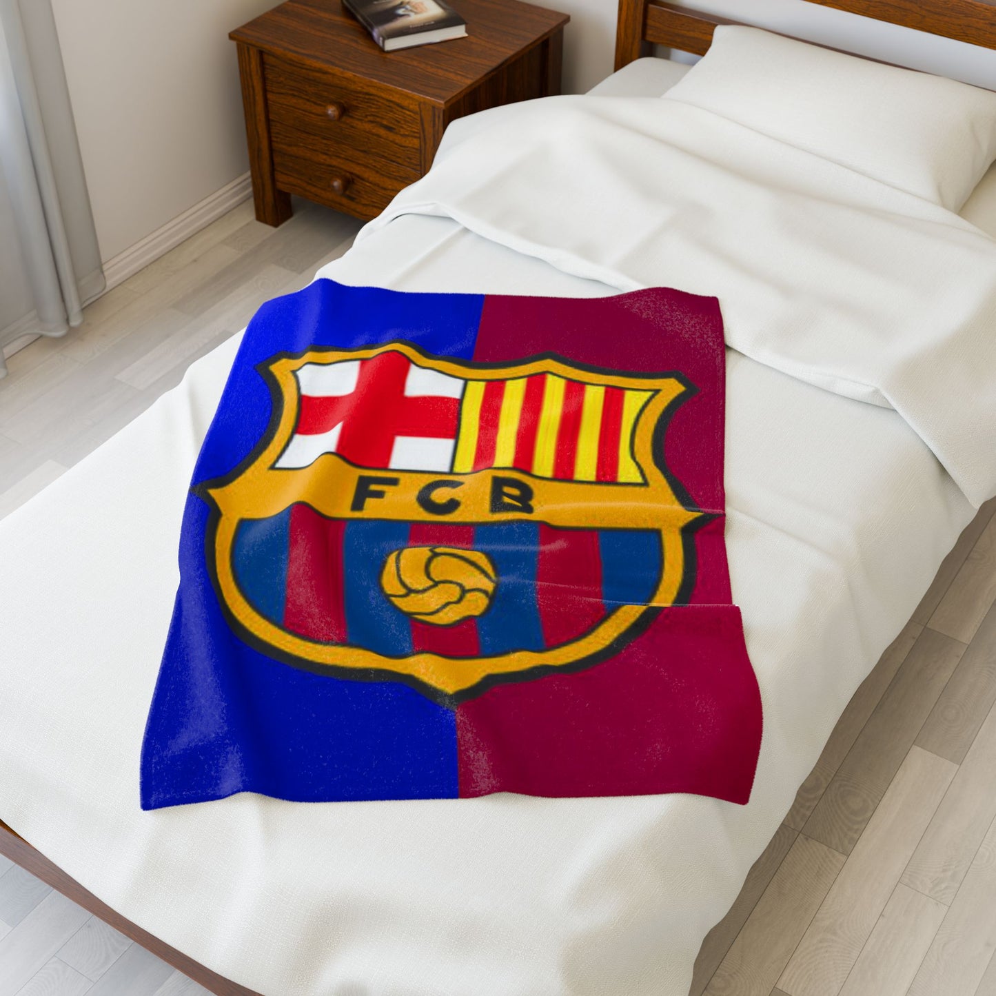 Velveteen Plush Blanket (barcelona)[high resolution]