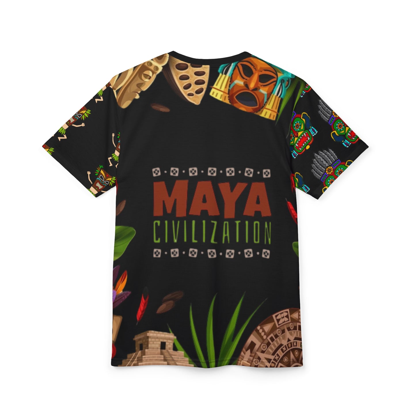 Unisex Cut & Sew Tee (AOP) (Mayas)