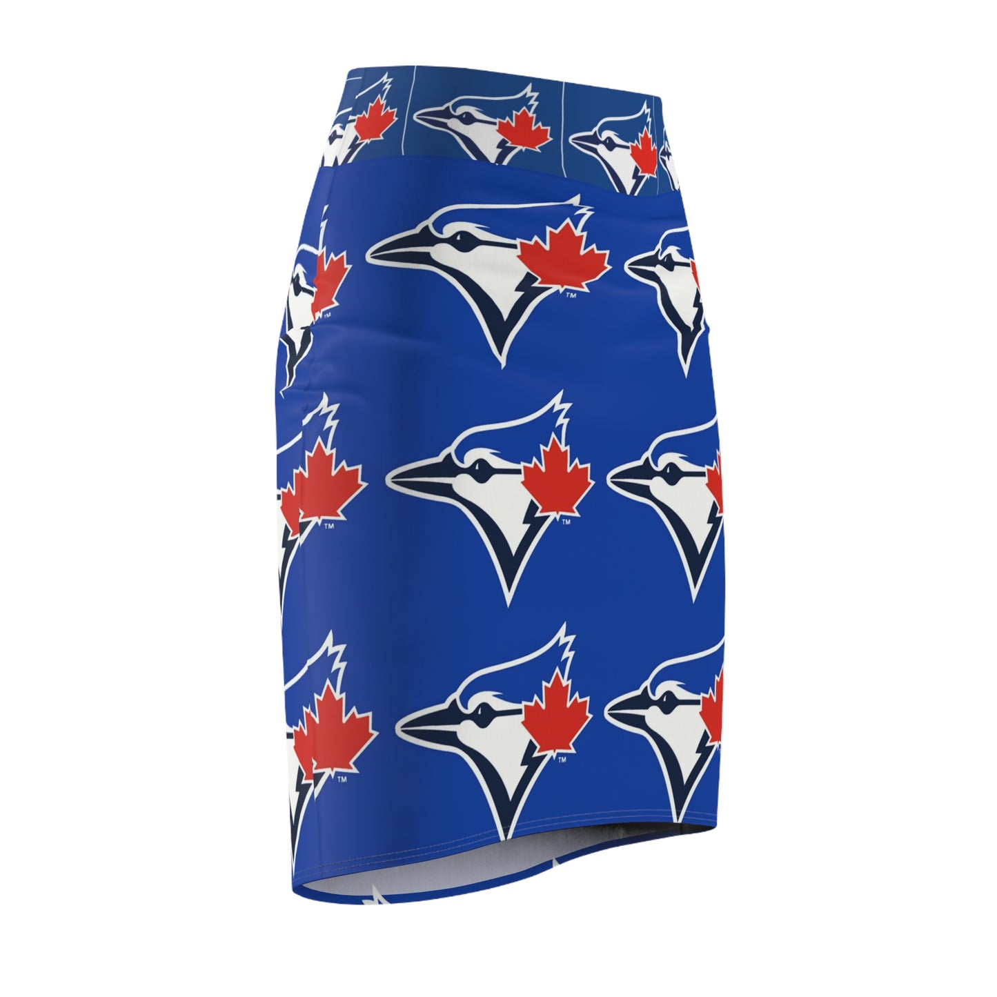 Women's Pencil Skirt (blue jays)[high resolution]