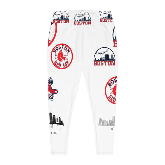Plus Size Leggings (redsox)[high resolution]