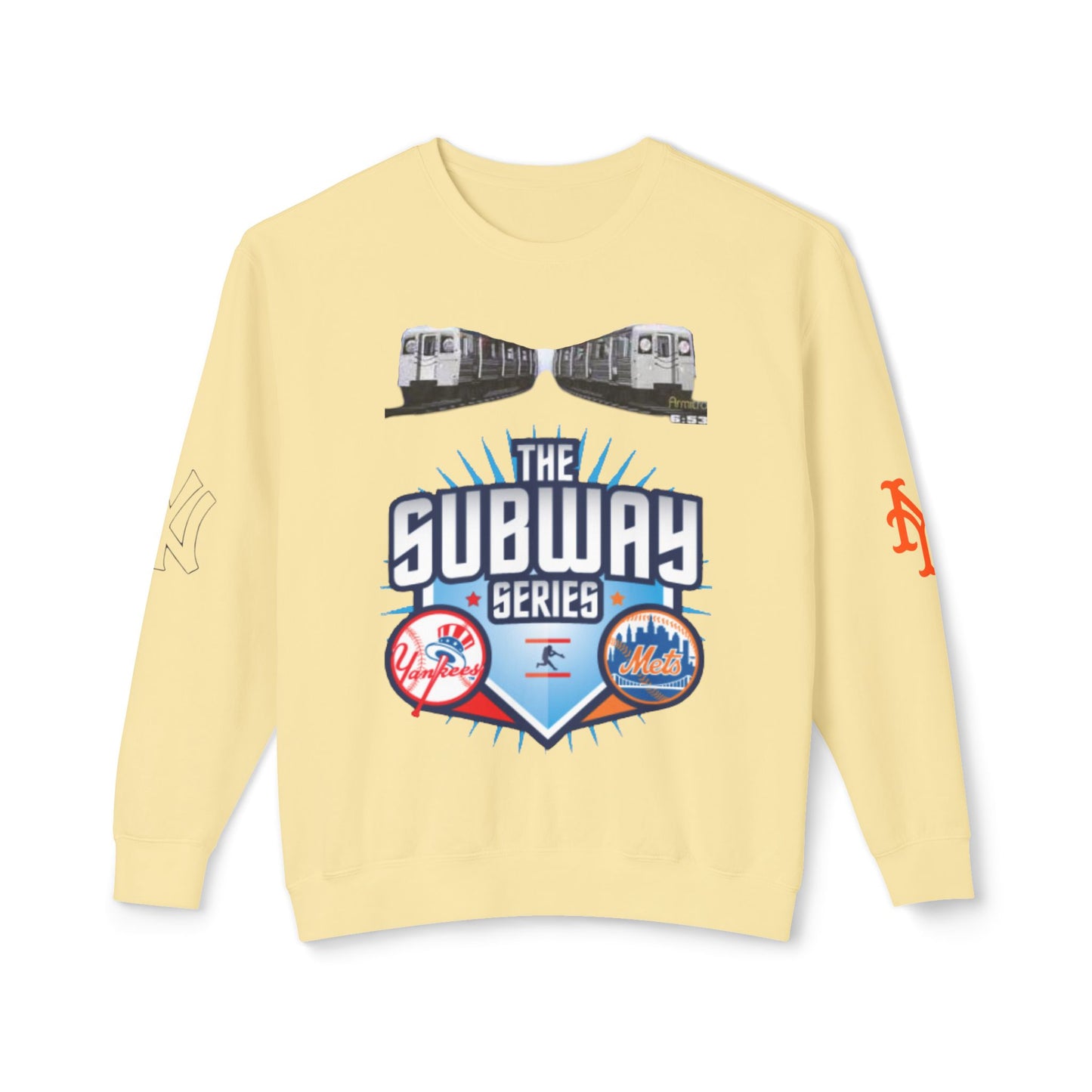Unisex Lightweight Crewneck Sweatshirt mets yankees subway