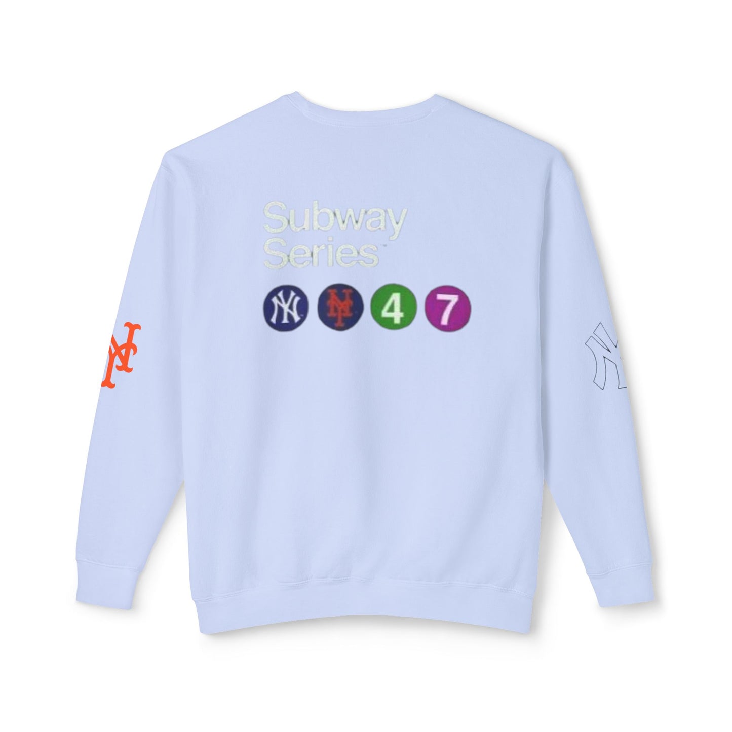 Unisex Lightweight Crewneck Sweatshirt mets yankees subway