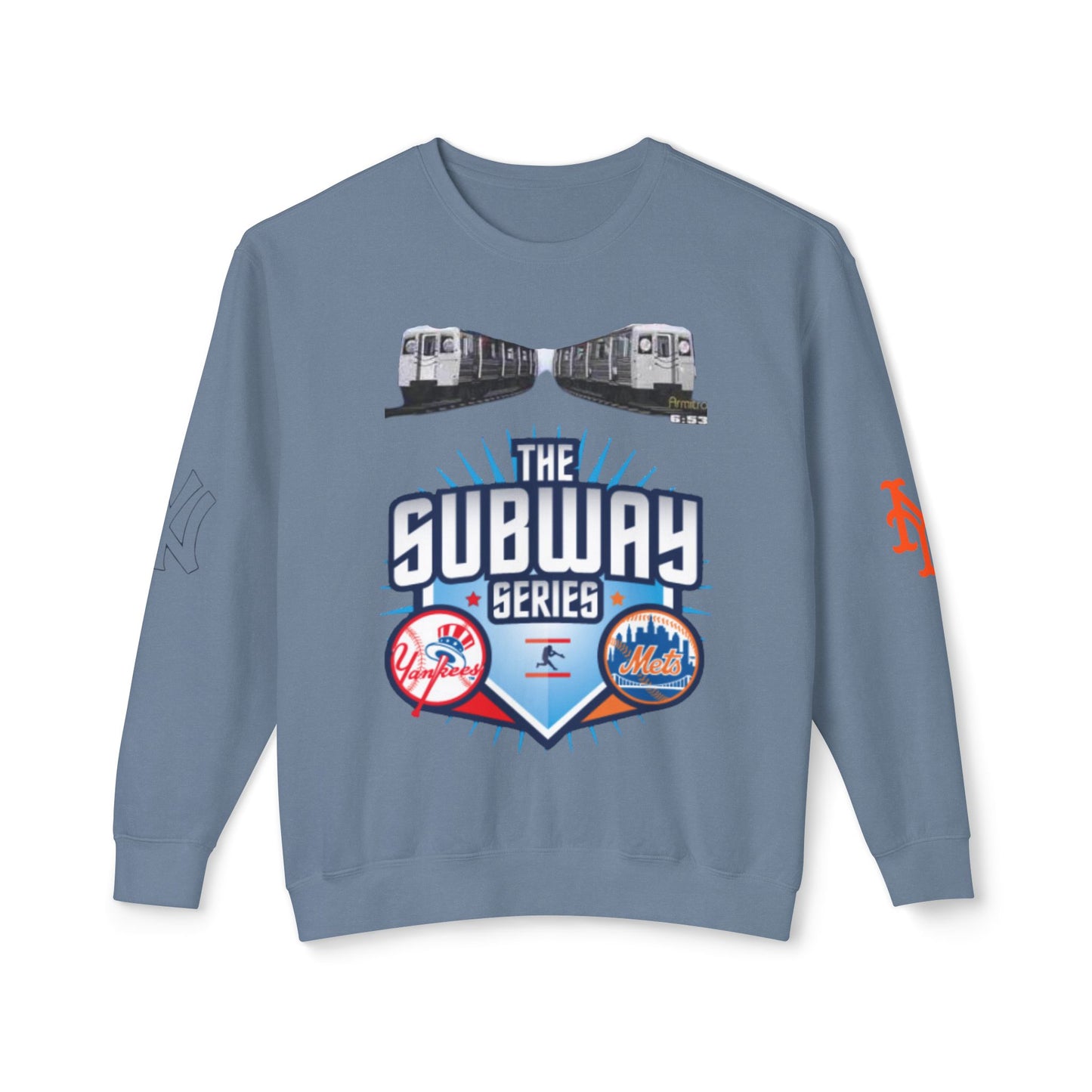 Unisex Lightweight Crewneck Sweatshirt mets yankees subway