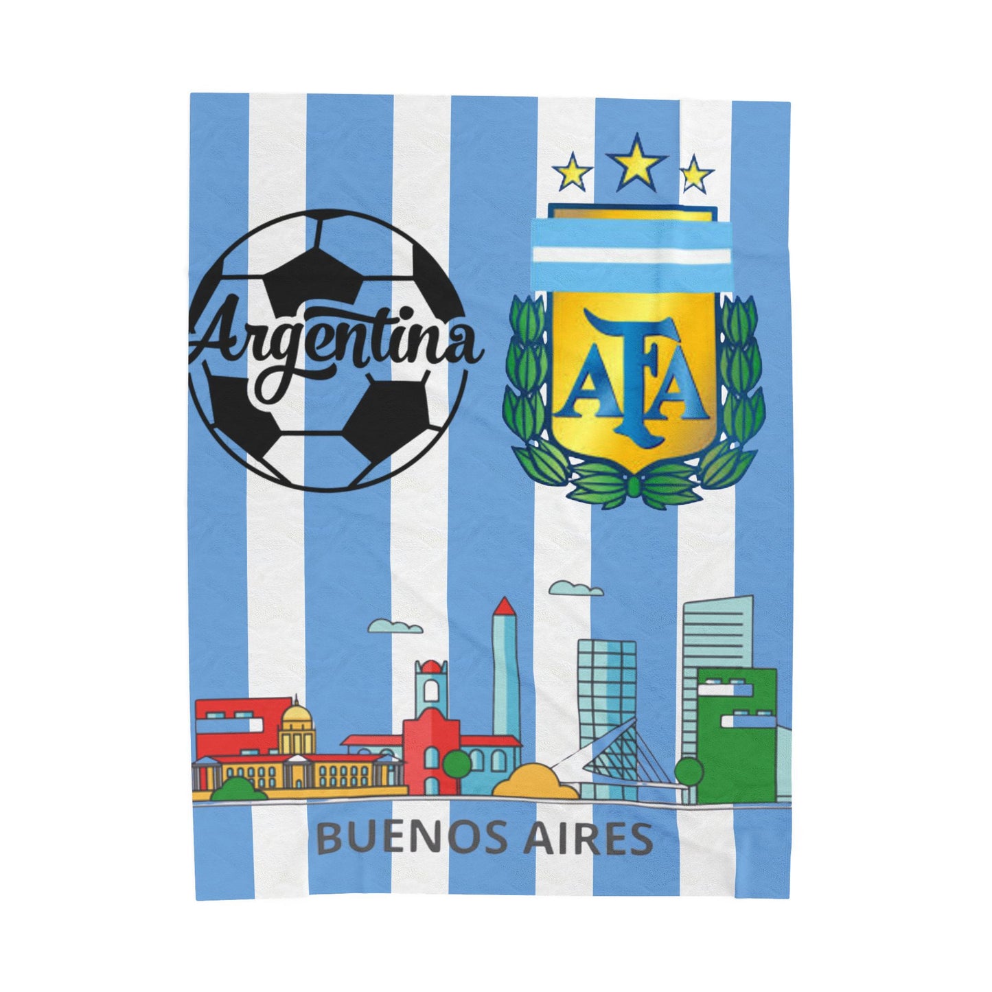 Velveteen Plush Blanket  (argentina) [high resolution]