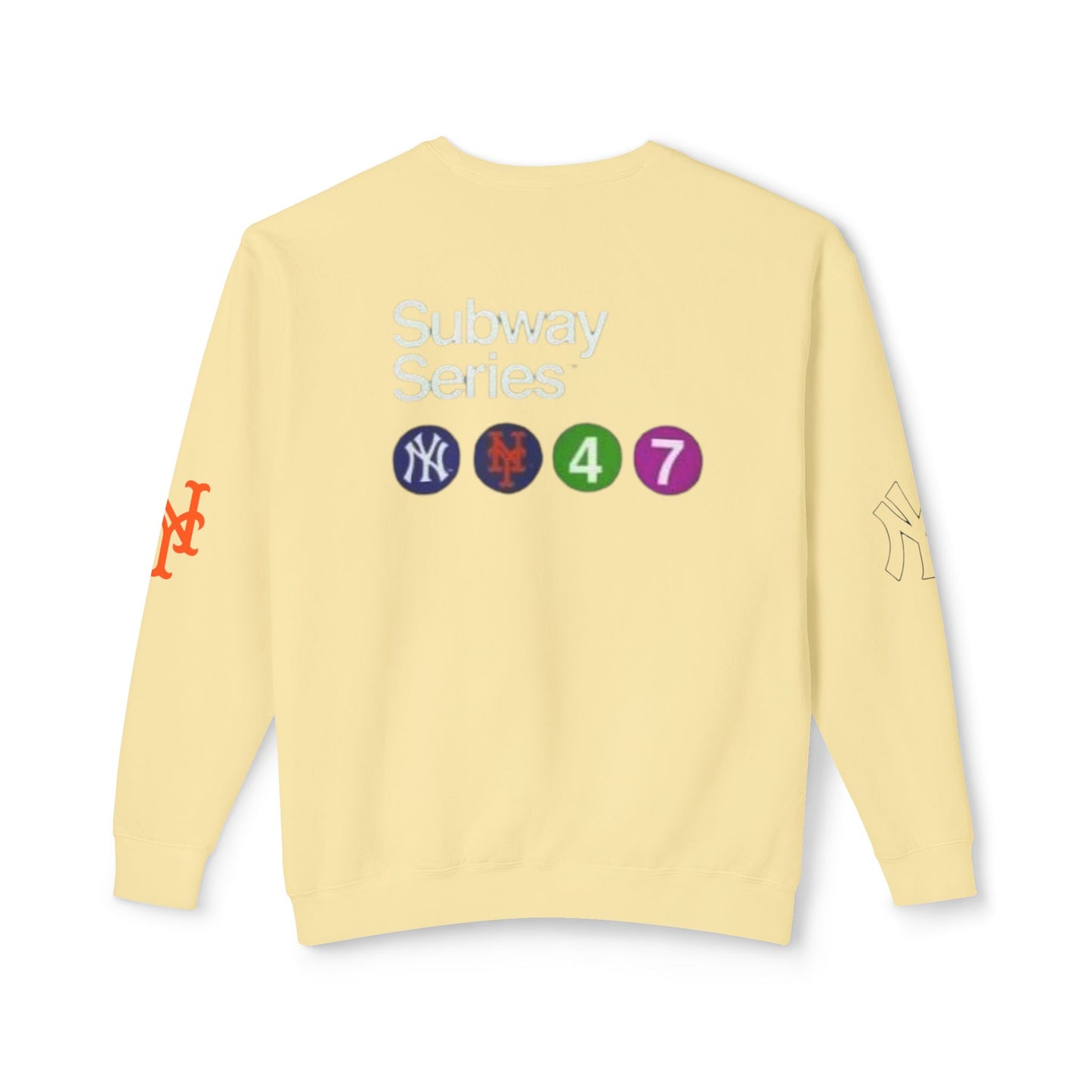 Unisex Lightweight Crewneck Sweatshirt mets yankees subway