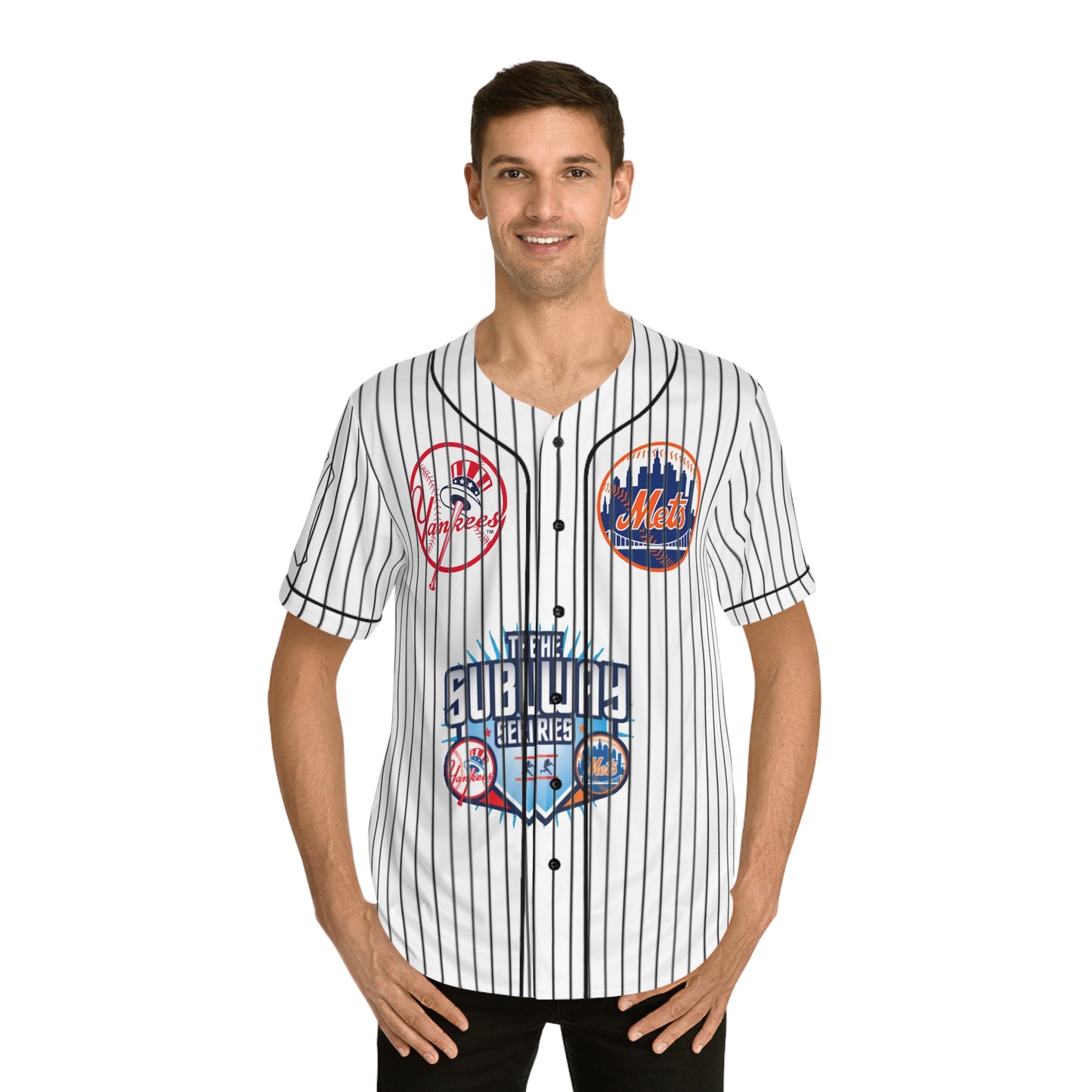 Men's Baseball Jersey (AOP) subway