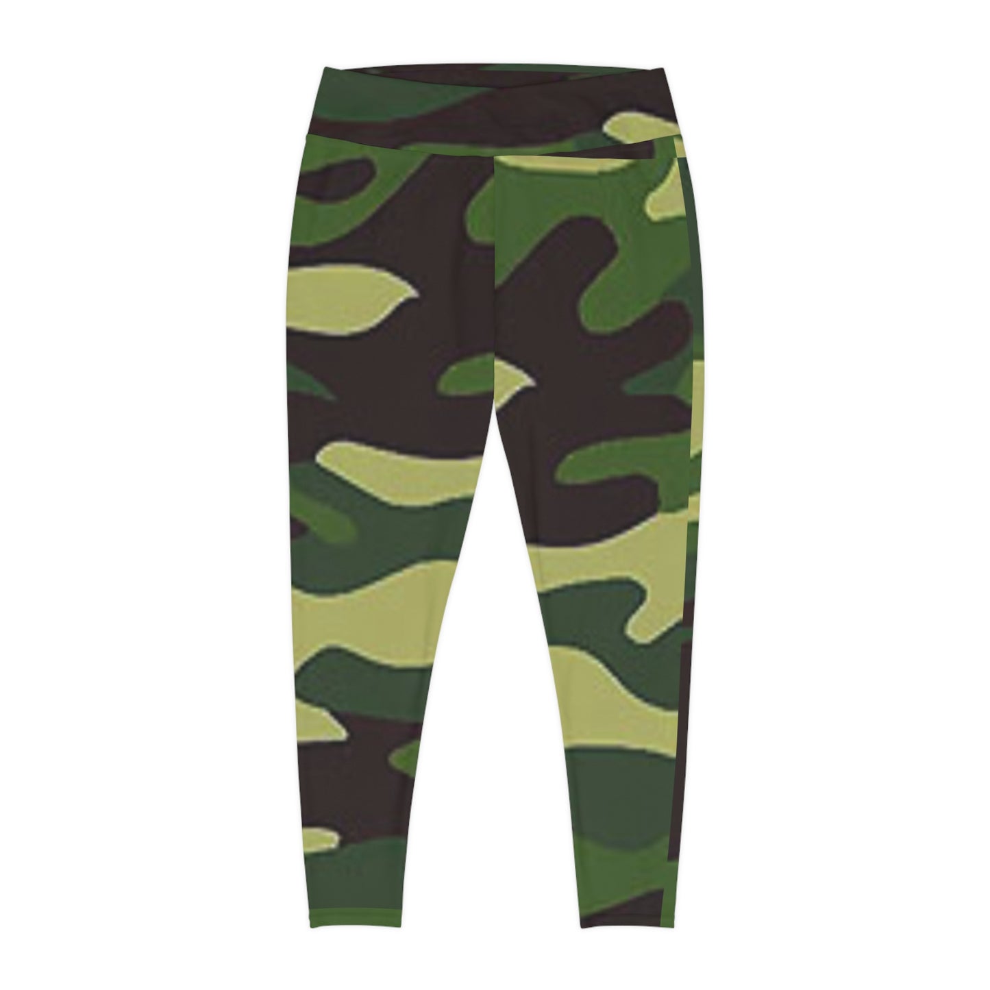 Plus Size Leggings (AOP) (Military2) "high resolution"