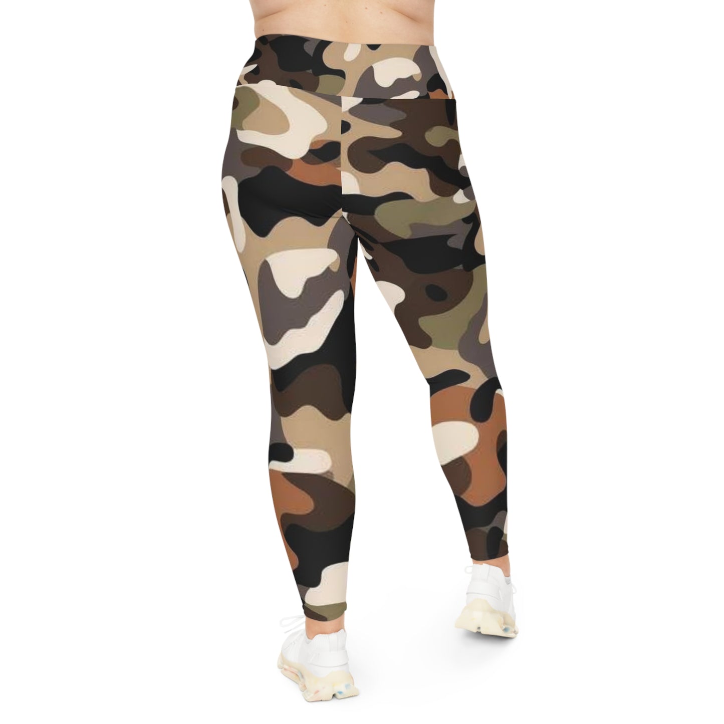 Plus Size Leggings (AOP) (Military3)