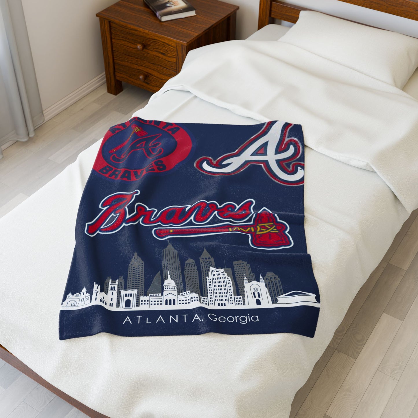 Velveteen Plush Blanket  (atlanta) [high resolution]