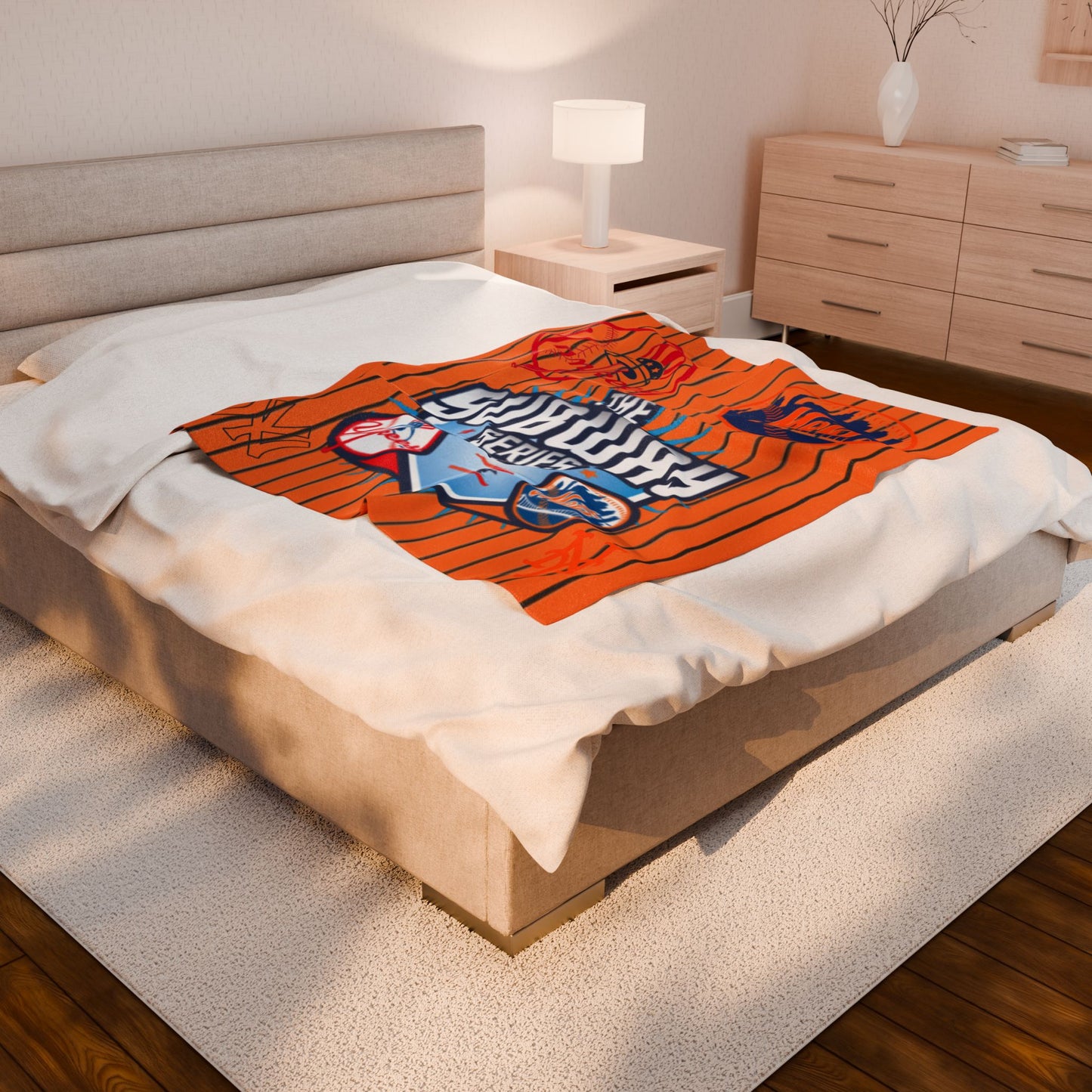 Velveteen Plush Blanket subway (mets  yankees)high resolution]