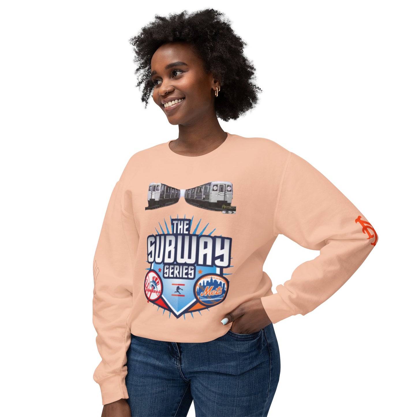 Unisex Lightweight Crewneck Sweatshirt mets yankees subway
