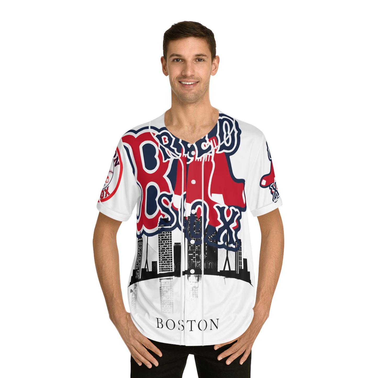 Men's Baseball Jersey (redsox)[high resolution]