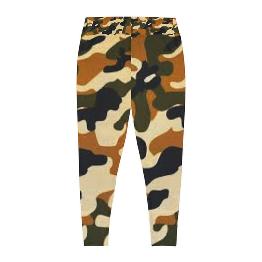 Plus Size Leggings (AOP) (Military8)