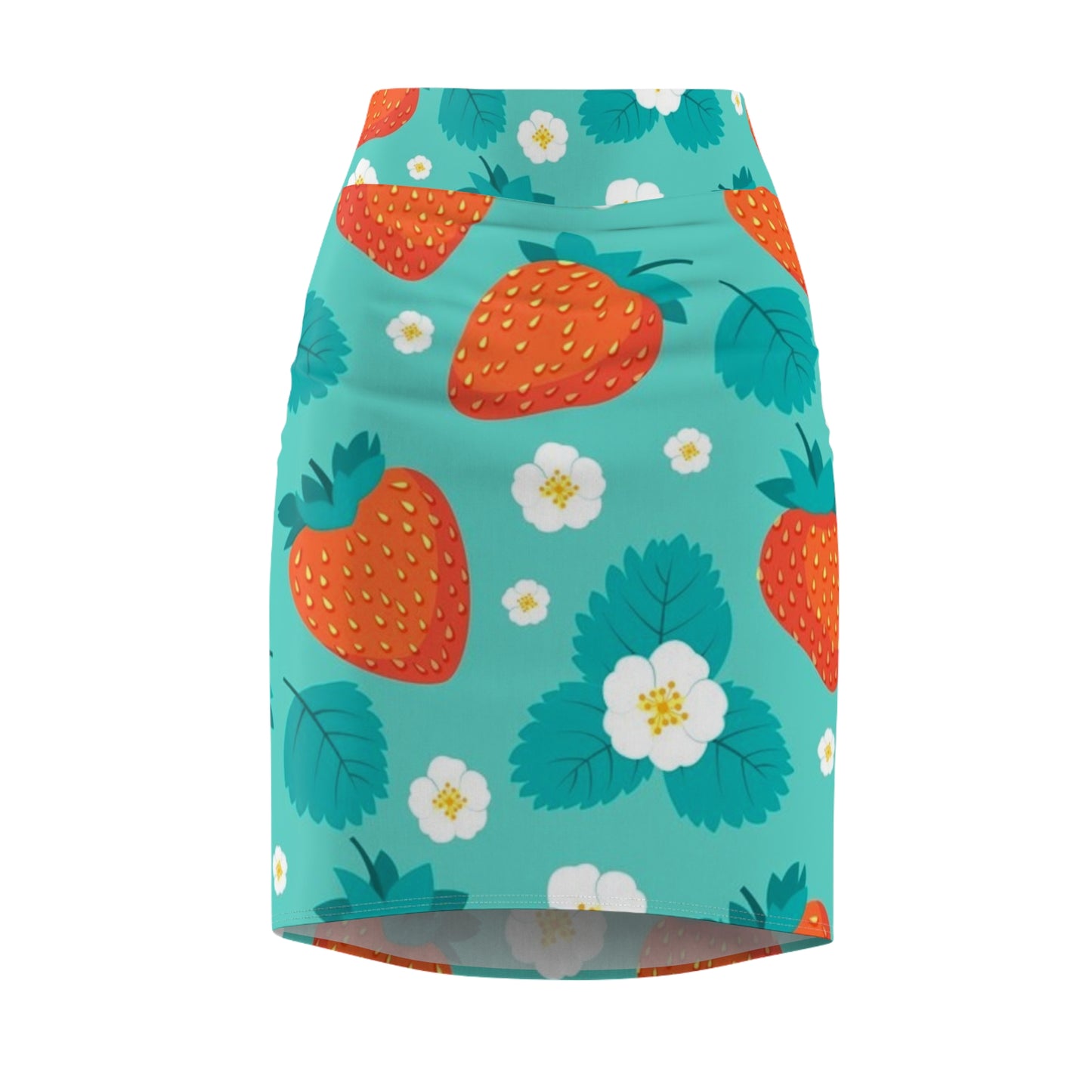 Women's Pencil Skirt (Fresa )[high resolution]