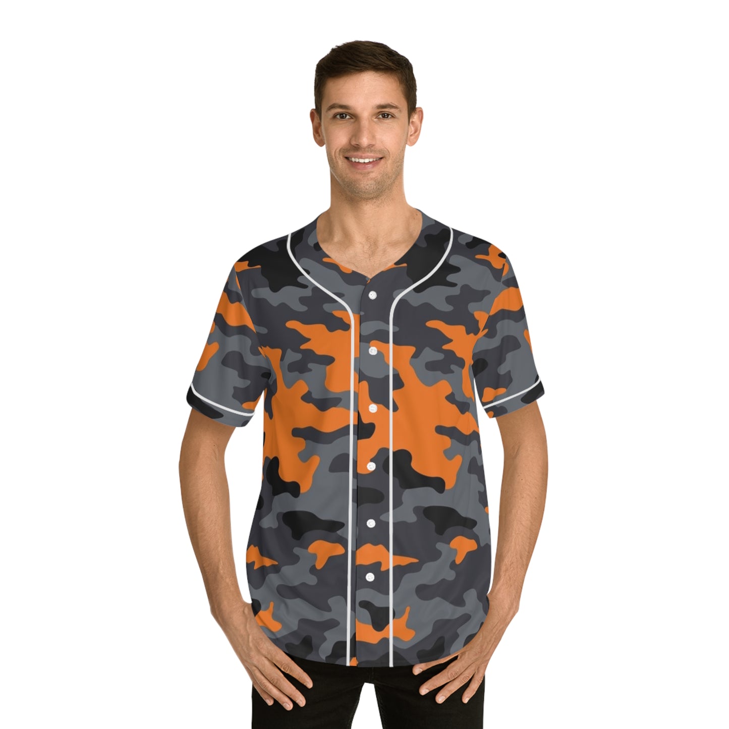 Men's Baseball Jersey (AOP)(Military7) "high resolution"